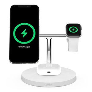 Belkin MagSafe 3 in1 Wireless Charger- White
